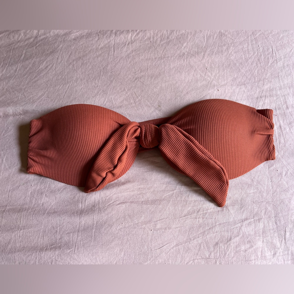 Somerfield swim Airlie bandeau top in rust size large